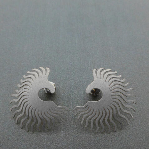 Brincos &ldquo;Cinderela&rdquo; Prateados (L)