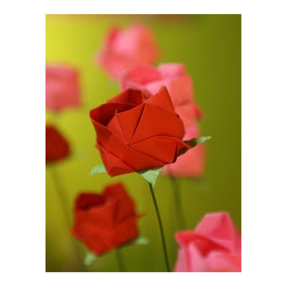 Rosa em Origami