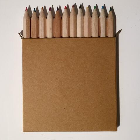 Caixa com 12 lápis de cor