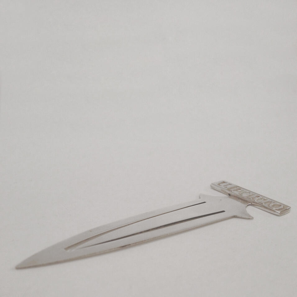 Marcador de Páginas UP em prata (Rectângular)