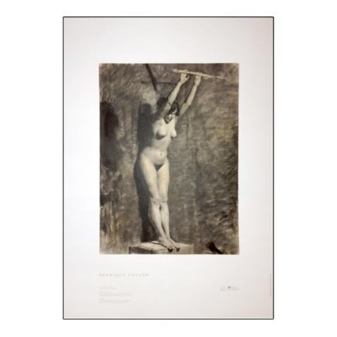 Reprodução Henrique Pousão -&rdquo;Modelo Vivo&rdquo; (Carvão)