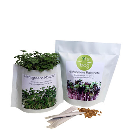 Microverduras em agar-agar