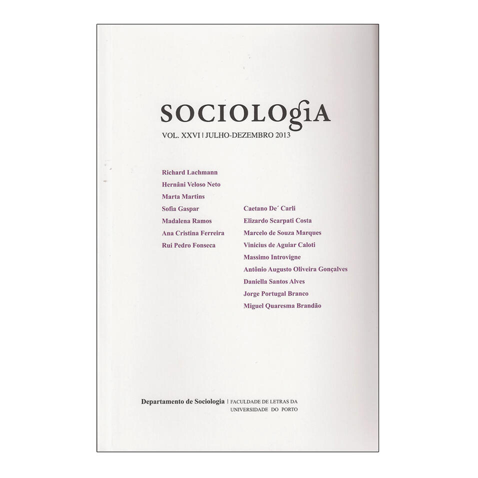 Revista da FLUP - Sociologia, Vol. 26