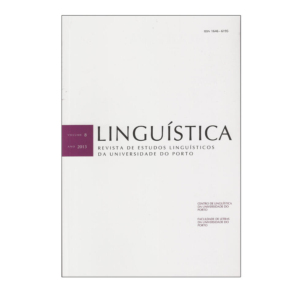 Linguística: Rev. Estudos Linguísticos,Vol 8 2013