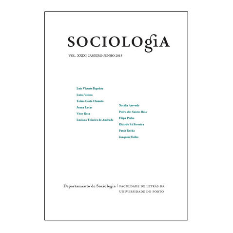 Sociologia, Vol. 29 | Janeiro-Junho 2015