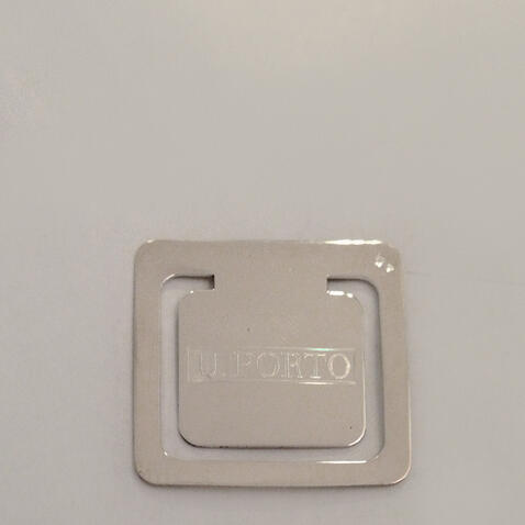 Marcador de Páginas UP em prata (Quadrado)