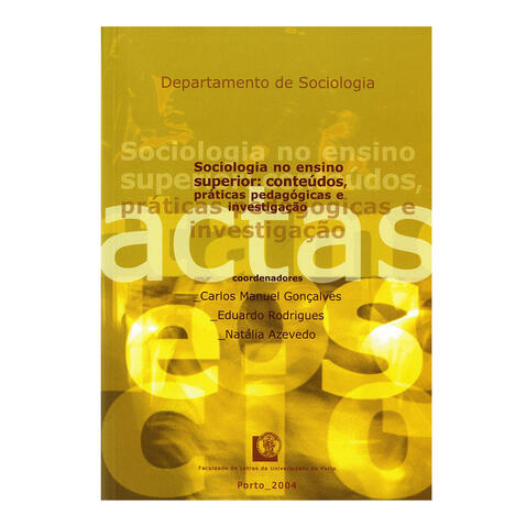 Sociologia no ensino superior: conteúdos, práticas