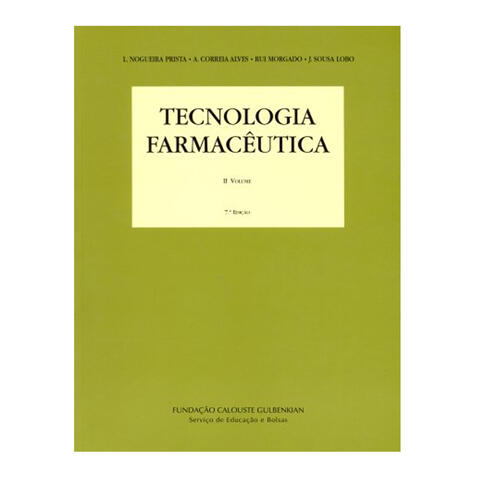 Tecnologia Farmacêutica II