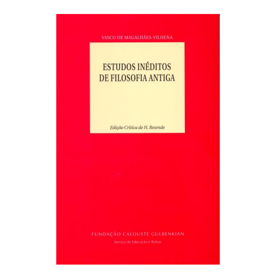 Estudos Inéditos de Filosofia Antiga