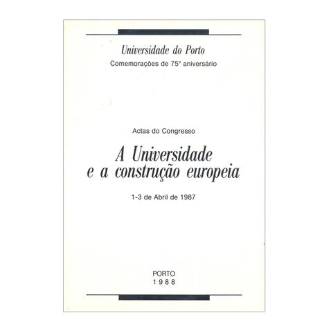 A Universidade e a Construção Europeia