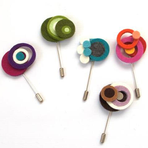 Alfinete de feltro, modelo simples (S)