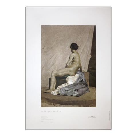 Reprodução Henrique Pousão -&rdquo;Modelo Vivo&rdquo; (Óleo)