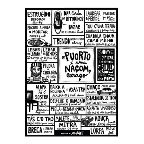 Poster &ldquo;O Puorto é uma Naçom&rdquo;