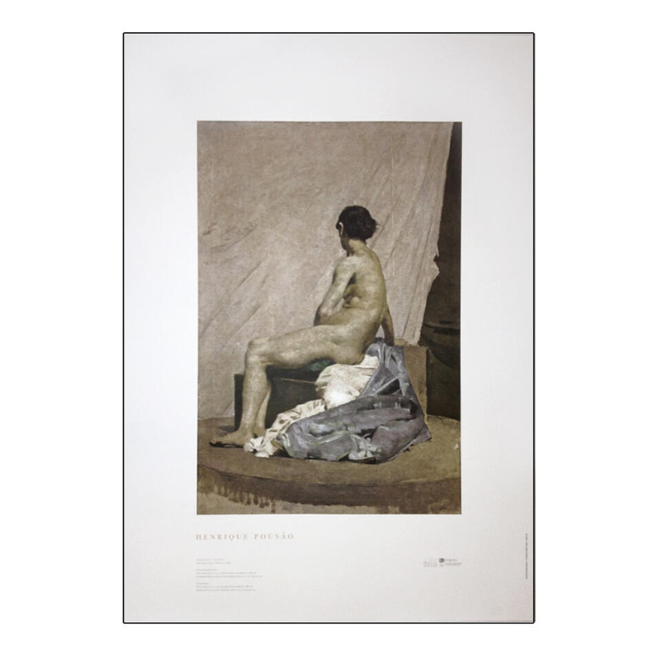 Reprodução Henrique Pousão -&rdquo;Modelo Vivo&rdquo; (Óleo)