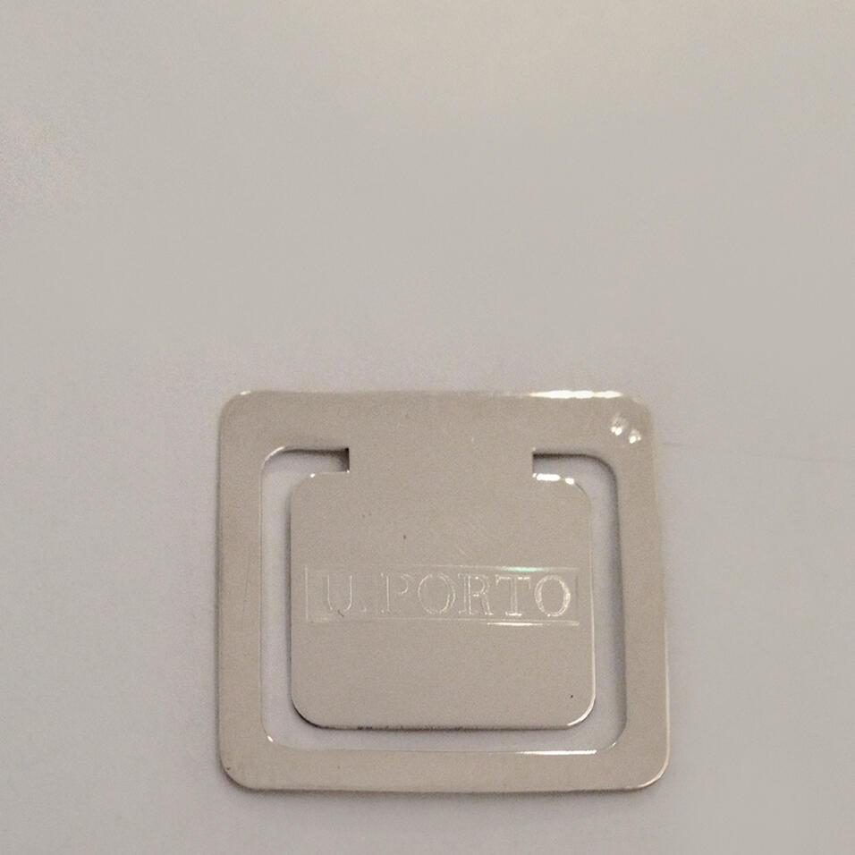 Marcador de Páginas UP em prata (Quadrado)