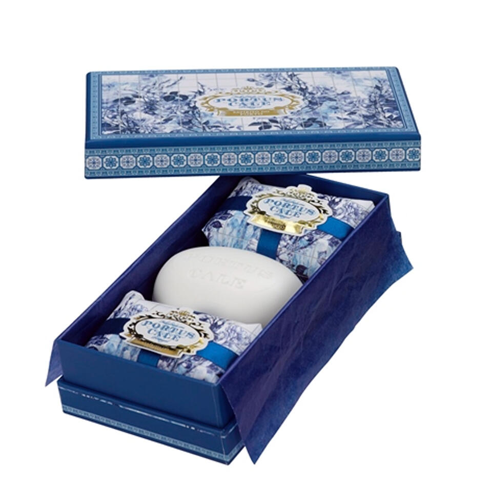 Conj. 3 Sabonetes 150g Portus Cale Gold & Blue