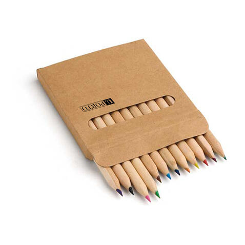 Caixa com 12 lápis de cor