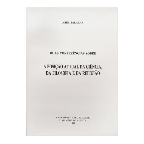 Duas Conferencias sobre - Abel Salazar