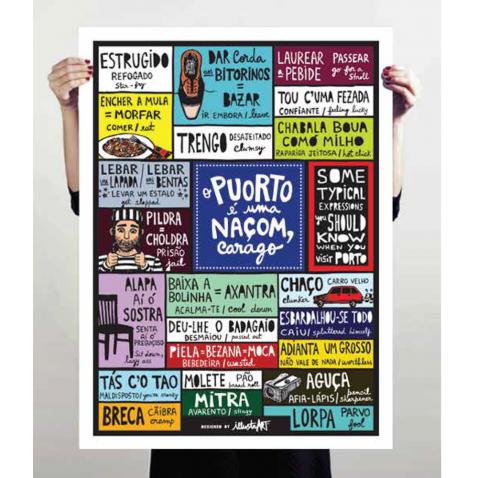 Poster &ldquo;O Puorto é uma Naçom&rdquo;