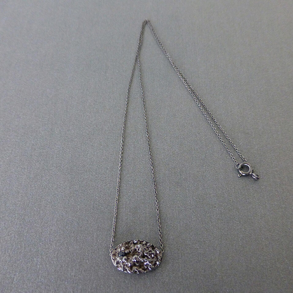 Correntinha &ldquo;Crystal&rdquo; de Prata com Banho de Ródio