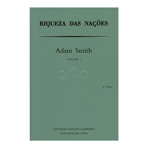 Riqueza das Nações Vol. I