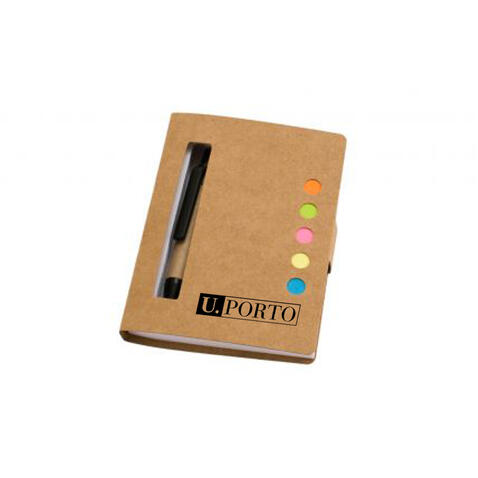 Bloco Post it com caneta