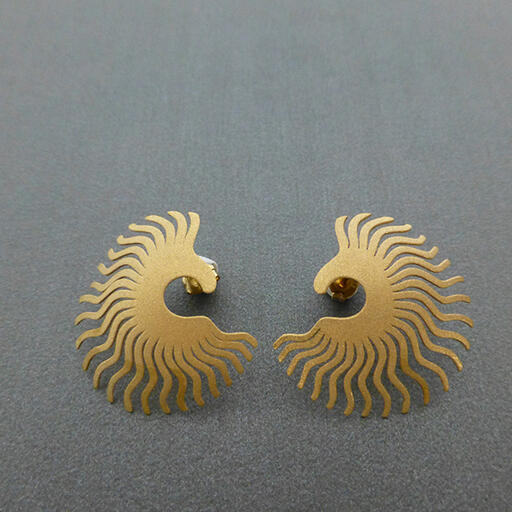 Brincos &ldquo;Cinderela&rdquo; Dourados (L)