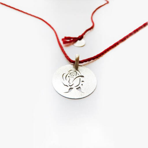 Fio com Medalha &ldquo;Rosa&rdquo;