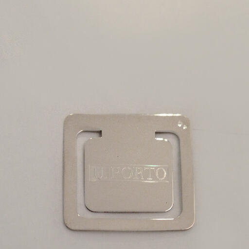 Marcador de Páginas UP em prata (Quadrado)