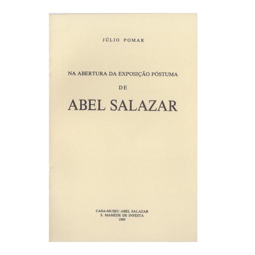 Na Abertura da exposição póstuma de Abel Salazar