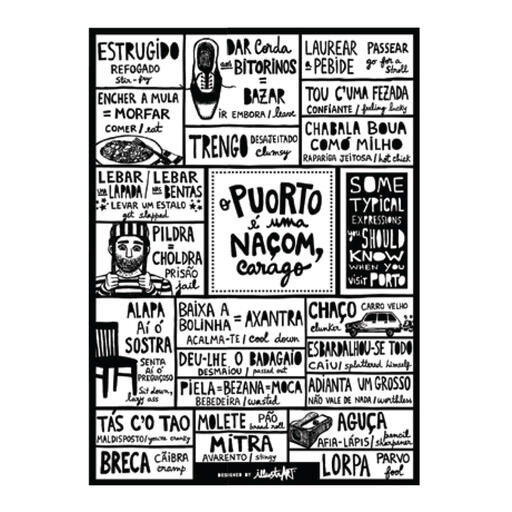 Poster &ldquo;O Puorto é uma Naçom&rdquo;